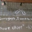 Your Move Chief: Fans have set up a memorial at the bench featured in "Good Will Hunting."